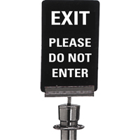 "Exit: Please Do Not Enter" Crowd Control Sign, 11" x 7", Plastic, English Seaboard Timber Mart