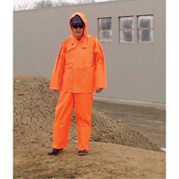 V&ecirc;tements imperm&eacute;ables Hurricane ignifuges et r&eacute;sistants &agrave; l'huile, v&ecirc;tements imperm&eacute;ables, 4T-Grand, Orange haute visibilit&eacute; Seaboard Timber Mart