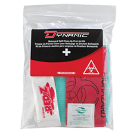 Trousse de premiers soins pour nettoyage de biorisques Dynamic, Dispositif m&eacute;dical Classe 1, Sac en plastique refermable Seaboard Timber Mart