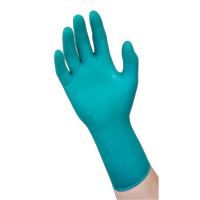 Gants jetables r&eacute;sistants aux produits chimiques 93-260, T-petit, N&eacute;opr&egrave;ne/Nitrile, 7,8 mils, Sans poudre, Vert Seaboard Timber Mart