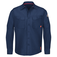 IQ Endurance&reg; Men's Work Shirts, Small, Navy Blue Seaboard Timber Mart