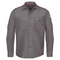 IQ Endurance&reg; Men's Work Shirts, Small, Grey Seaboard Timber Mart