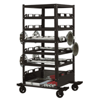 Six Tier Storage Cart, Steel Seaboard Timber Mart