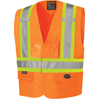 134 Veste de s&eacute;curit&eacute;, Orange haute visibilit&eacute;, Grand/T-Grand, Polyester Seaboard Timber Mart