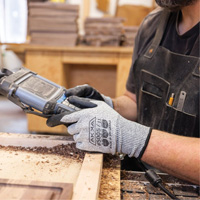 Cut Resistant Glove, Size Small/7, 10 Gauge, Foam Nitrile Coated, Dyneema&reg; Shell, ASTM ANSI Level A3/EN 388 Level C Seaboard Timber Mart