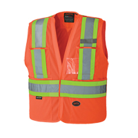 6932 Veste de s&eacute;curit&eacute; d&eacute;tachable, Orange haute visibilit&eacute;, Moyen/Petit, Polyester Seaboard Timber Mart
