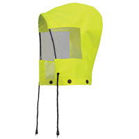 6037H Capuchon pour manteau de s&eacute;curit&eacute; imperm&eacute;able pour le contr&ocirc;le de la circulation, Jaune lime haute visibilit&eacute;, Polyester Seaboard Timber Mart