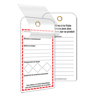 &eacute;tiquettes SGH auto-plastifiantes pour le milieu de travail, Papier cartonn&eacute;, 3" la x 6" h, Français Seaboard Timber Mart