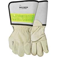 Gants de soudage pour monteur de ligne pour disjoncteur, Cuir fleur de vache, Taille Moyen Seaboard Timber Mart