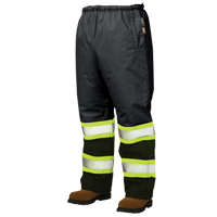 Lined Pull-On Safety Pant, Polyester, Large, Black Seaboard Timber Mart