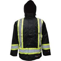 Manteau isol&eacute;, Polyester/Polyur&eacute;thane, Noir, Petit Seaboard Timber Mart