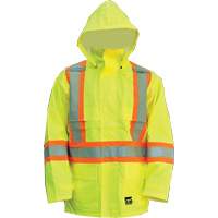Manteau Open Road, Polyester/Polyur&eacute;thane, Jaune lime haute visibilit&eacute;, Petit Seaboard Timber Mart