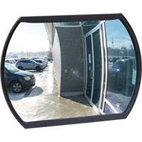 Roundtangular Convex Mirror with Bracket, 12" H x 18" W, Indoor/Outdoor Seaboard Timber Mart