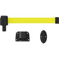 PLUS Wall Mount Barrier System, Plastic, Screw Mount, 15', Yellow Tape Seaboard Timber Mart