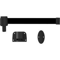 PLUS Wall Mount Barrier System, Plastic, Screw Mount, 15', Black Tape Seaboard Timber Mart