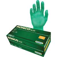 Disposable Gloves with Aloe, X-Large, Vinyl, 5-mil, Powder-Free, Green Seaboard Timber Mart