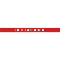 Tough-Mark Heavy-Duty Floor Marking, Rectangle, 48" L x 2" W, Red, Polyethylene Seaboard Timber Mart