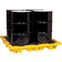 Spill Containment Pallet, 66 US gal. Spill Capacity, 58.5" x 58.5" x 7.75" Seaboard Timber Mart