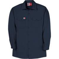 Arc Flash Work Shirt, Small, Navy Blue Seaboard Timber Mart
