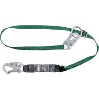 V-Series Tie-Back Lanyard, 6', Rebar Hook Center, Snap Hook Leg Ends, Polyester Seaboard Timber Mart