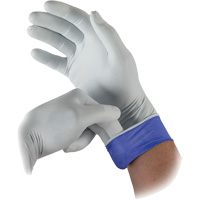 Gants d'examen bicolores LSE-104 Lifestar EC, Petit, Nitrile, 5,5-mil, Sans poudre, Blanc, Classe 2 Seaboard Timber Mart