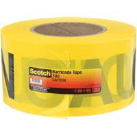 Scotch&reg; Buried Barricade Tape, English, 3" W x 1000' L, 2 mils, Black on Yellow Seaboard Timber Mart