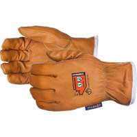 Endura&reg; High-Cut Driver's Gloves, Small, Grain Goatskin Palm, Steel/Para-Aramid Inner Lining Seaboard Timber Mart