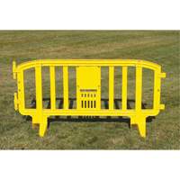 Movit Barricade, Interlocking, 78" L x 39" H, Yellow Seaboard Timber Mart