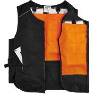 Chill-Its&reg; 6260 Lightweight Phase Change Cooling Vest with Packs, Small/Medium, Black Seaboard Timber Mart