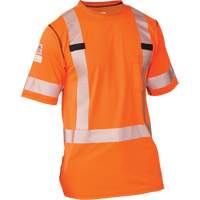 T-shirt &agrave; manches courtes haute visibilit&eacute; Polartec Power Grid, Polyester, Petit, Orange Seaboard Timber Mart