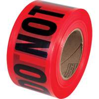 PrimeGuard "Danger Do Not Enter" Barricade Tape, English, 3" W x 1000' L, Black on Red Seaboard Timber Mart