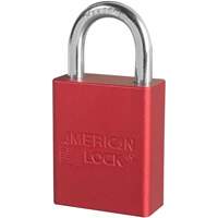 Cadenas de s&eacute;curit&eacute; American Lock, Rouge, Cl&eacute;s diff&eacute;rentes, Aluminium, Largeur de 1-1/2" Seaboard Timber Mart