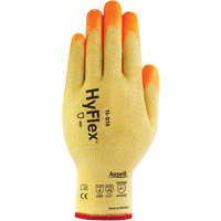 HyFlex&reg; High Visibility Cut-Resistant Gloves, Size 6, 13 Gauge, Foam Nitrile Coated, Stainless Steel/Kevlar&reg;/Spandex Shell, ASTM ANSI Level A5/EN 388 Level E Seaboard Timber Mart