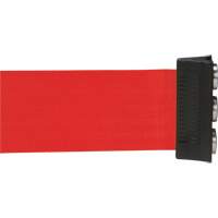 Wall Mount Barrier with Magnetic Tape, Steel, Screw Mount, 12', Red Tape Seaboard Timber Mart