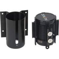 Wall Mount Barrier with Magnetic Tape, Steel, Screw Mount, 7', Black Tape Seaboard Timber Mart