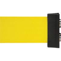 Wall Mount Barrier with Magnetic Tape, Steel, Screw Mount, 7', Yellow Tape Seaboard Timber Mart