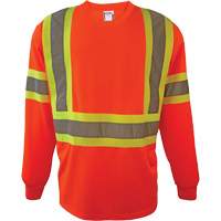 Chemise de s&eacute;curit&eacute; &agrave; manches longues, Polyester, 2T-Grand, Orange haute visibilit&eacute; Seaboard Timber Mart