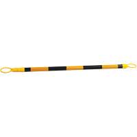 Retractable Cone Bar, 7'2" Extended Length, Black/Yellow Seaboard Timber Mart