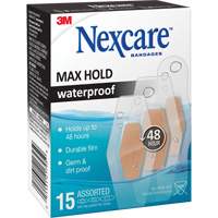 Nexcare Max-Hold Waterproof Bandages, Assorted, Plastic, Sterile Seaboard Timber Mart