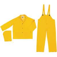 Classic Series Rain Suit, Polyester/PVC, Large, Yellow Seaboard Timber Mart