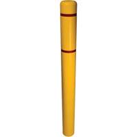 Couvre-bollard, 6" dia. x 52" l, Jaune Seaboard Timber Mart