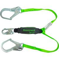 Miller&reg; HP Shock-Absorbing Lanyard, 4', Locking Rebar Hook Center, Locking Snap Hook Leg Ends, Polyester Seaboard Timber Mart