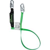 Energy-Absorbing Lanyard, 6', Locking Snap Hook Center, Locking Snap Hook Leg Ends, Polyester Seaboard Timber Mart