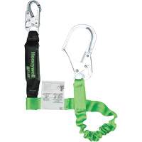 Miller&reg; StretchStop&reg; Shock-Absorbing Lanyard, 6', Scaffold Hook Center, Locking Snap Hook Leg Ends, Polyester Seaboard Timber Mart