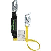 Miller&reg; HP Shock-Absorbing Lanyard, 4', Locking Snap Hook Center, Locking Snap Hook Leg Ends, Polyester Seaboard Timber Mart
