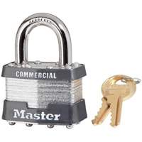 Cadenas lamin&eacute;, Argent, Cl&eacute;s identiques, Acier lamin&eacute;, Largeur de 1-3/4" Seaboard Timber Mart
