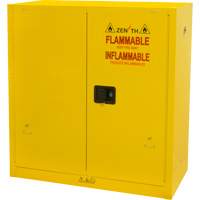 Flammable Storage Cabinet, 30 gal., 2 Door, 43" W x 44" H x 18" D Seaboard Timber Mart