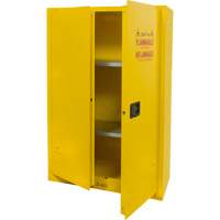 Flammable Storage Cabinet, 45 gal., 2 Door, 43" W x 65" H x 18" D Seaboard Timber Mart