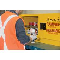 Flammable Storage Cabinet, 12 gal., 2 Door, 43" W x 18" H x 18" D Seaboard Timber Mart