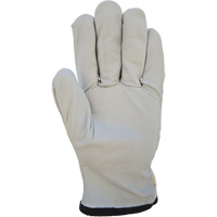 Gants de conducteur &agrave; dos en coton, Grand, Paume en Cuir fleur de ch&egrave;vre Seaboard Timber Mart